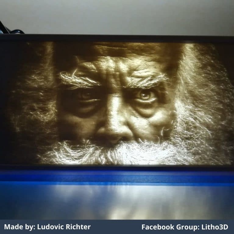 Geeetech silk silver lithophane PLA